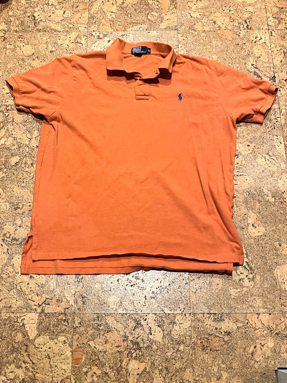 Ralph Lauren Polo Men’s Orange Classic Short Sleeve Polo Shirt (XL)